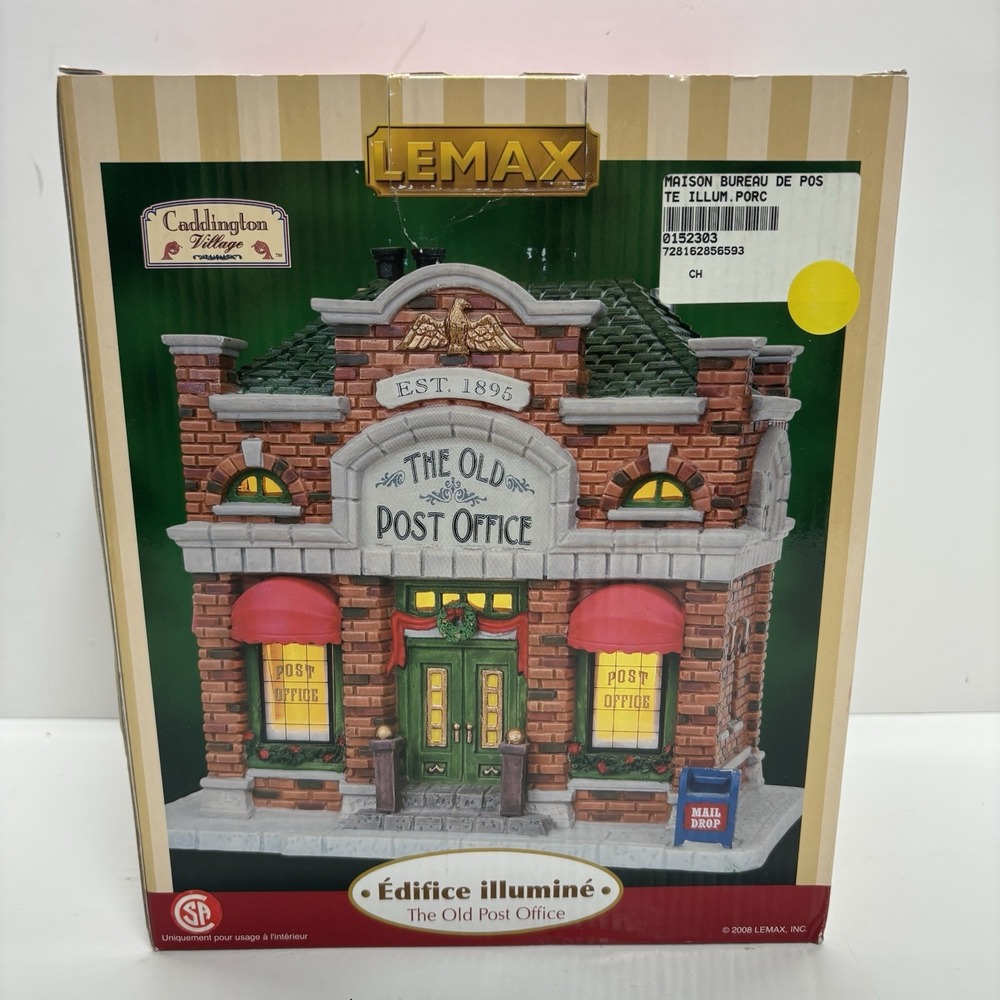 LEMAX Lighted Building The Old Post Office Caddington Village #85659 Christmas